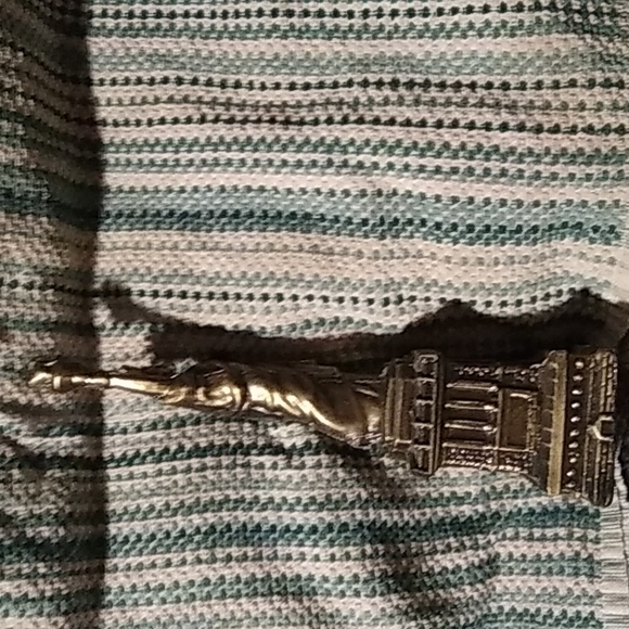 Very old 10-in brass Statue of Liberty~What an amazing statue! 1950s - Picture 3 of 4